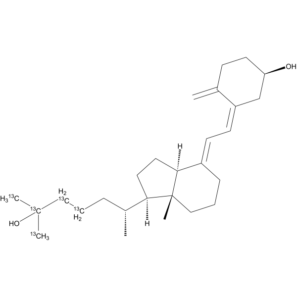 3-Epi-25-hydroxyvitamin D3-13c5 Structure