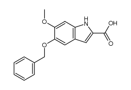 5-benzyloxy-6-methoxy-1H-indole-2-carboxylic acid结构式