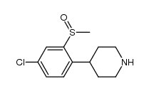4-(4-chloro-2-(R,S)-methylsulfinylphenyl)piperidine结构式