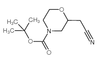 2-氰基甲基吗啉-4-羧酸叔丁酯结构式