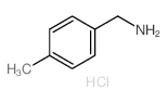 Benzenemethanamine,4-methyl-, hydrochloride (1:1)结构式