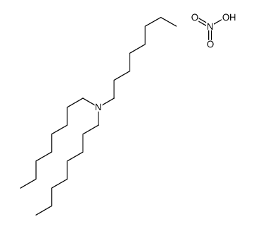 N,N-dioctyloctan-1-amine,nitric acid Structure