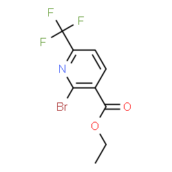 Ethyl 2-bromo-6-(trifluoromethyl)nicotinate structure
