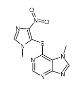 7-methyl-6-[(1-methyl-4-nitro-5-imidazolyl)thio]purine Structure