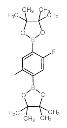 2,2'-(2,5-二氟-1,4-苯烯e)双(4,4,5,5-四甲基-1,3,2-二氧杂硼烷)结构式