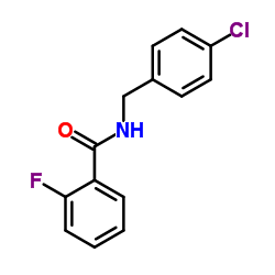 N-(4-Chlorobenzyl)-2-fluorobenzamide结构式