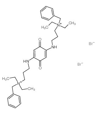 Benzenemethanaminium,N,N'-[(3,6-dioxo-1,4-cyclohexadiene-1,4-diyl)bis(imino-3,1-propanediyl)]bis[N,N-diethyl-,dichloride (9CI) Structure