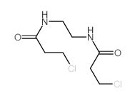 Propanamide,N,N'-1,2-ethanediylbis[3-chloro- Structure