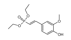 diethyl (E)-2-(4-hydroxy-3-methoxyphenyl)vinylphosphonate Structure
