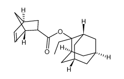 5-降冰片烯-2-羧酸(2-乙基-2-金刚烷基)酯结构式
