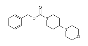 benzyl 4-morpholin-4-ylpiperidine-1-carboxylate结构式