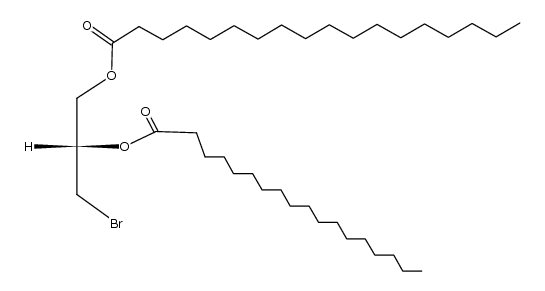 (S)-1-bromo-2,3-bis-octadecanoyloxy-propane结构式