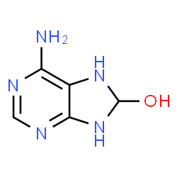 6-Amino-7,8-dihydro-1H-purin-8-ol Structure