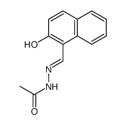 N'-[(1E)-(2-hydroxynaphthalen-1-yl)methylidene]acetohydrazide结构式