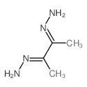 (E)-[(3E)-3-hydrazinylidenebutan-2-ylidene]hydrazine结构式