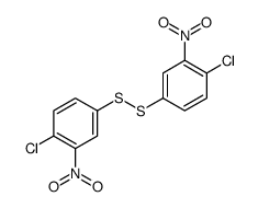 1-chloro-4-[(4-chloro-3-nitrophenyl)disulfanyl]-2-nitrobenzene结构式