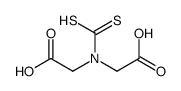 2-[carboxymethyl(dithiocarboxy)amino]acetic acid Structure
