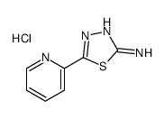 5-Pyridin-2-yl-1,3,4-thiadiazol-2-amine,hydrochloride结构式
