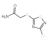 2-[(3-氯-1,2,4-噻二唑-5-基)硫代]乙酰胺结构式