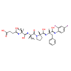 Suc-Ala-Ala-Pro-Phe-2,4-difluoroanilide结构式