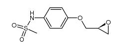 (S)-2-[(4-methylsulfonylaminophenoxy)methyl]oxirane Structure
