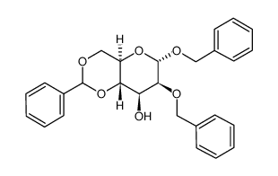 (6S,8S,8aS)-2-phenyl-6,7-bis(phenylmethoxy)-4,4a,6,7,8,8a-hexahydropyrano[3,2-d][1,3]dioxin-8-ol Structure