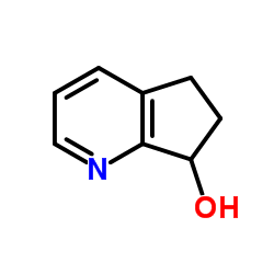6,7-二氢-5H-环戊并[b]吡啶-7-醇结构式