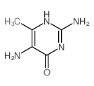 2,5-diamino-6-methyl-1H-pyrimidin-4-one结构式
