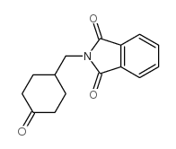 4-N-邻苯二甲酰氨基甲基环己酮结构式