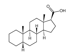 5β-Androstane-17β-carboxylic acid结构式