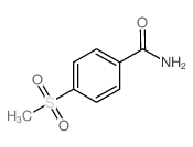 4-(甲基磺酰基)-苯甲酰胺结构式