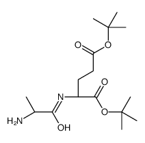 ditert-butyl (2S)-2-[[(2S)-2-aminopropanoyl]amino]pentanedioate Structure