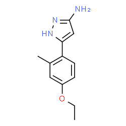 1H-Pyrazol-3-amine,5-(4-ethoxy-2-methylphenyl)-(9CI) Structure