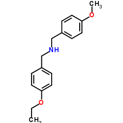 (4-ETHOXY-BENZYL)-(4-METHOXY-BENZYL)-AMINE Structure