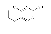 6-methyl-5-propyl-2-sulfanylidene-1H-pyrimidin-4-one Structure