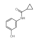 N-(3-羟苯基)环丙烷甲酰胺结构式
