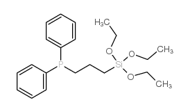 二苯基[3-(三乙氧基甲硅烷基)丙基]膦结构式