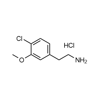 2-(4-氯-3-甲氧基苯基)乙胺盐酸盐结构式