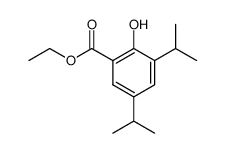 ethyl 2-hydroxy-3,5-diisopropylbenzoate结构式