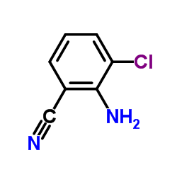 2-氨基-3-氯苯甲腈结构式