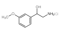 2-氨基-1-(3-甲氧基苯基)-乙醇盐酸盐结构式