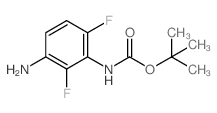 (3-氨基-2,6-二氟苯基)-氨基甲酸 1,1-二甲基乙酯结构式