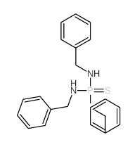 N-bis(benzylamino)phosphinothioyl-1-phenyl-methanamine Structure
