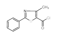 4-甲基-2-苯基-1,3-噻唑-5-甲酰氯结构式