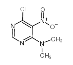 6-氯-N,N-二甲基-5-硝基-4-嘧啶胺结构式