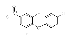 2-(4-氯苯氧基)-1,3-二氟-5-硝基苯结构式