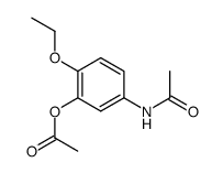 2-acetoxy-4-acetylamino-1-ethoxy-benzene Structure