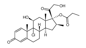 Beclomethasone 17-Propionate Structure