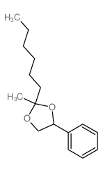 1,3-Dioxolane,2-hexyl-2-methyl-4-phenyl- Structure