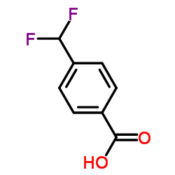 4-(二氟甲基)苯甲酸结构式